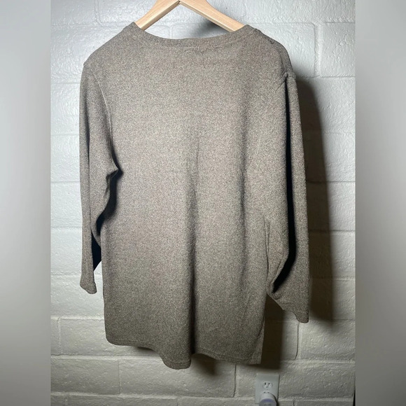 Vintage Express Tricot  Ribbed Knit Pocket Cardigan Minimalist - Picture 4 of 7